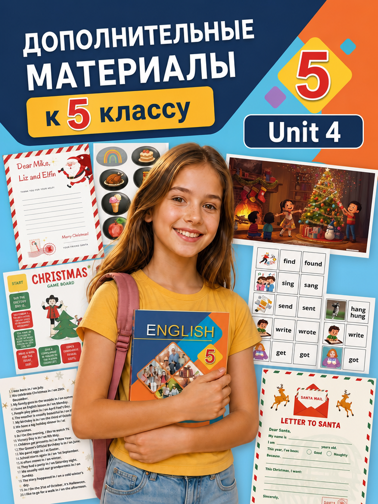 Дополнительные материалы для 5 класса. Unit 4