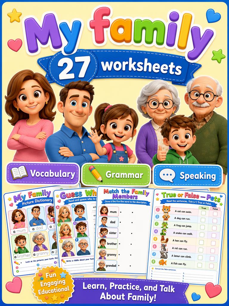 Family. Vocabulary. Grammar